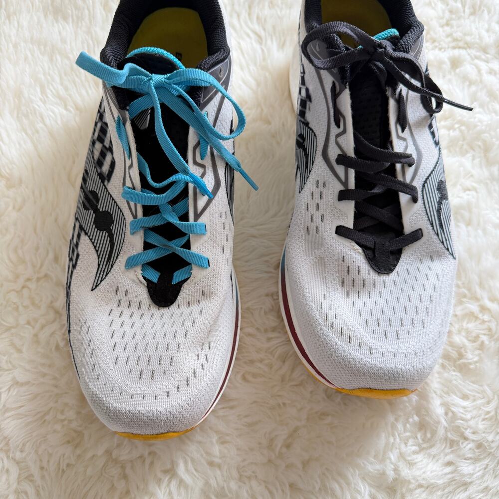 Saucony Men's Endorphin Speed 2 Running shoes black and white lace up - Picture 7 of 7